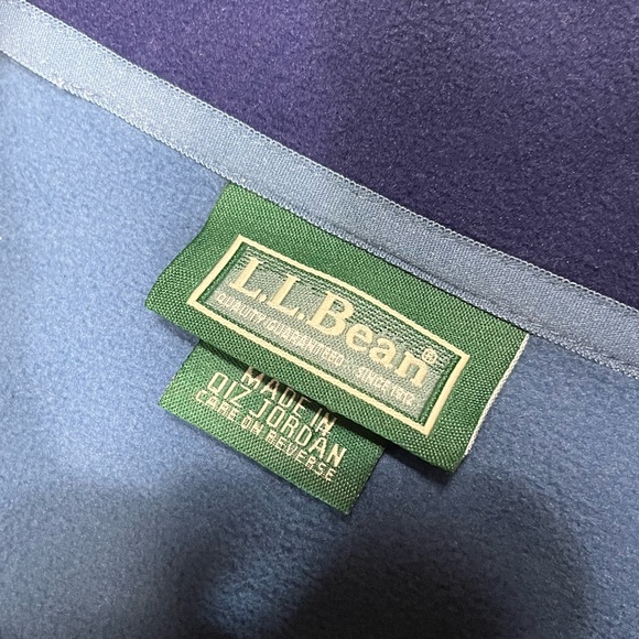 L.L. Bean Blue Fleece Vest Mens XL - Picture 3 of 6